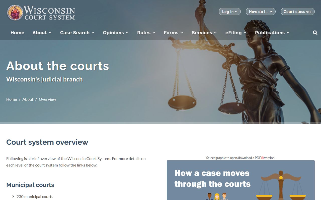Wisconsin Court System overview tied to Brown County court records access